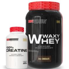 Kit Waxy Whey 2kg + Creatine 100% 300g - Bodybuilders, Chocolate