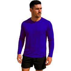 Camiseta Masculina Proteção Solar Uv50 Manga Longa  Slim Fitness - Sli