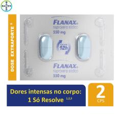 Flanax Naproxeno Sódico 550mg 2 comprimidos 2 Comprimidos Revestidos