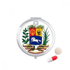 Porta-comprimidos com emblema nacional da Cidade do Vaticano da Europa, caixa de armazenamento de medicamentos