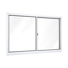 Janela de Correr 2 Folhas Alumínio Ullian Branco
