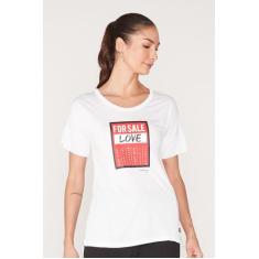 Camiseta Onbongo Feminina Estampada Branca