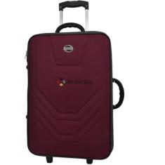 Mala Viagem Média Rodinhas Resistente Village Rígida Cor:Vermelho escuro