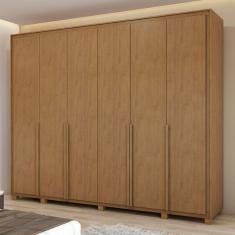 Guarda-Roupa Casal Imperatore 6 Portas 6 Gavetas 100% Mdf 81668.284 Amêndoa Clean -  Móveis Lopas