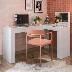 Escrivaninha Jade Canto Com Penteadeira Mobler Speciale Home