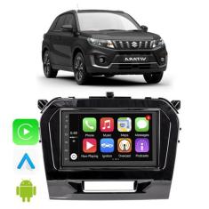 Kit Multimidia Android Vitara 2016-2022 7 Pol Carplay + Câmera de Ré  