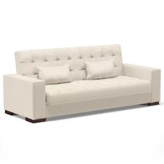 Sofá Cama para Sala de Estar Lisboa material sintético Bege - Ibiza, B