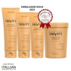 Kit Manutenção com Leave In + Hidratação 1Kg Trivitt - Profissional
