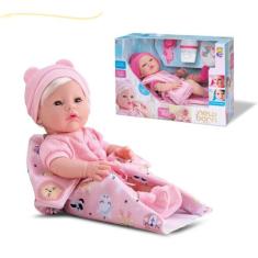 Boneco bebe reborn com cabelo bb que fecha os olhos boneca reborni olh