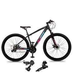 Bicicleta Aro 29 Mtb Ksw Xlt 21v Aluminio Cambios Shimano Suspençao 80
