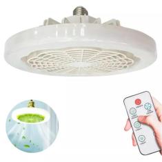 Ventilador De Teto Led Iluminação E Conforto Com Controle - Laurus