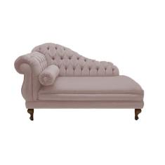 Recamier Sofá Direito Larissa 150cm Sala Suede Rose - INCASA DECOR - D