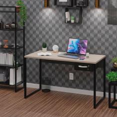Mesa Para Escritório Diretor Estilo Industrial 135cm com Gaveta