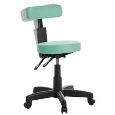 Cadeira Mocho Giratoria Com Back Em Viena Turquesa