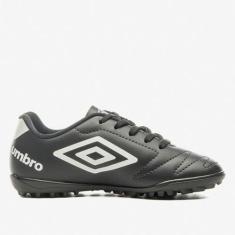 Chuteira Society Juvenil Umbro Class 2.2, Preto, Branco, 28