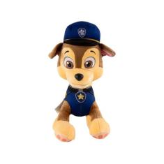 Pelúcia Patrulha Canina Chase 30CM - Sunny Brinquedos, Marrom e Azul, 