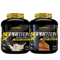 Kit 2x Whey Protein Blend Complex Iso  2Kg - XPRO-Unissex