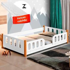 Cama Montessoriana Com Colchão Infantil Branca Melissa Divaloto