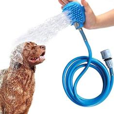 APOWUS Mangueira de Banho para Cães, Azul, Acrilonitrila Butadieno Estireno, Cuidado com Cães, Banho de Cachorros