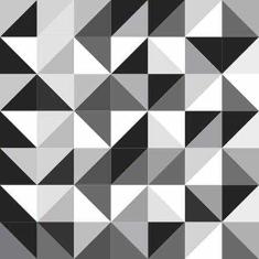 Papel de Parede Adesivo Rolo 0,58x3,00M Abstrato Geométrico Preto E Branco 141914704