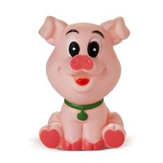 Brinquedo De Vinil Para Bebê A Partir De 3 Meses - Porco - Porquinho -