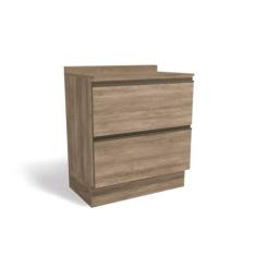 Balcão de Cozinha Maxxi G755 2 Gavetas c/Tampo 80cm Nogal/Nogal - Kapp