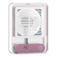 Ventilador Pequeno Silencioso Umidificador Luz Led Ar Fesco - BELLATOR