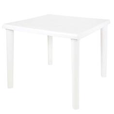 Mor - Mesa Plástica Desmontável Quadrada Branca