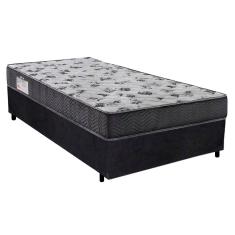 Cama Box Solteiro Suede + Colchão De Espuma D33 - SerenePrime - 88cm