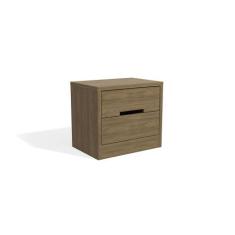 Mesa De Cabeceira Com 2 Gavetas Kappesberg Nogueira S822