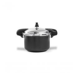 Panela De Pressão 22 Cm 5,4 L Cerâmico Fundo De Indução Linha Ceramic Life Pressure Brinox Preto