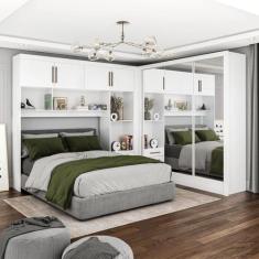 Guarda-roupa Casal Modulado 4 Portas Santiago 3 Portas Premium 5 Gavet