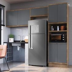 Cozinha Compacta 3 Peças com Torre Quente e 2 Armários Aéreos 100% MDF