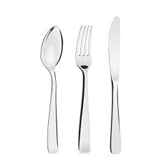 Tramontina 66962410 Faqueiro Aço Inox com Facas de Mesa Forjadas com 101 Peças, Prata