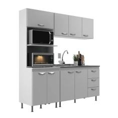 Cozinha Modulada Ipanema 3 Peças - Branco Branco