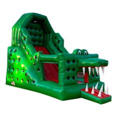 Tobogã Premium Jacaré Top c/ Motor - Brinquedo Inflável Mami - MAMI BR