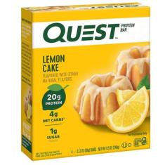 Quest Protein Bar Caixa com 12un Lemon Cake - Quest Nutrition, Lemon C