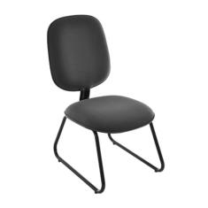 Cadeira Diretor Trapézio para Escritório Linha Uno Preto