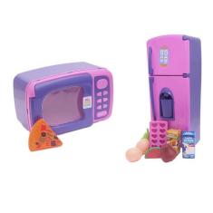 Kit Infantil Forma Fue Geladeira Fogão Microondas Panela 31P - Altimar