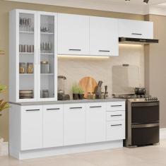 Armário de Cozinha Completa 270cm Branco Agata Madesa 11, Branco