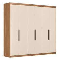 Guarda Roupa Casal 6 Portas 4 Gavetas Venice Amendola Touch/off White - Demóbile