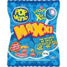 Pirulito POP Mania Pinta Lingua Blue Pacote Riclan