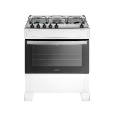 Fogão 5 Bocas Com Mesa Inox Atlas Atenas Branco Bivolt