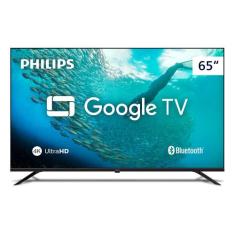 Tv Philips 65 Polegadas 65pug7019/78 Smart 4k Com de Voz Google Tv, Pr