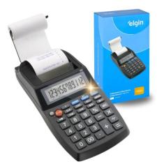 Calculadora de Mesa Impressora com Bobina Compacta 12 Dígitos Escritór