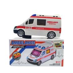 Brinquedo Infantil Carrinho De Ambulância Com Som E Luz - Toy King