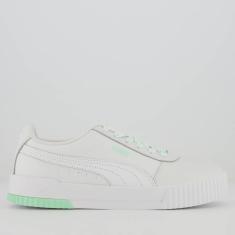 Tênis Puma Carina Logomania Feminino Branco-Feminino