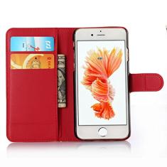 Capa para iPhone 6/iPhone 6S Carteira de Couro Flip Capa para iPhone 6/iPhone 6S Capa de proteção de telefone A capa com design simplificado