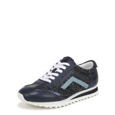 Franco Sarto Tênis retrô feminino, Azul-marinho multi, 38