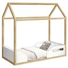 Mini Cama Montessoriano Zoe Branco/natural - Reller Móveis Branco/natural